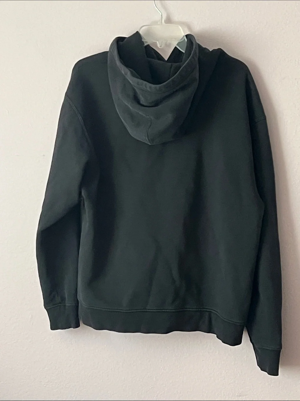 Jordan Black Crewneck Hooded Sweatshirt with White Jumpman